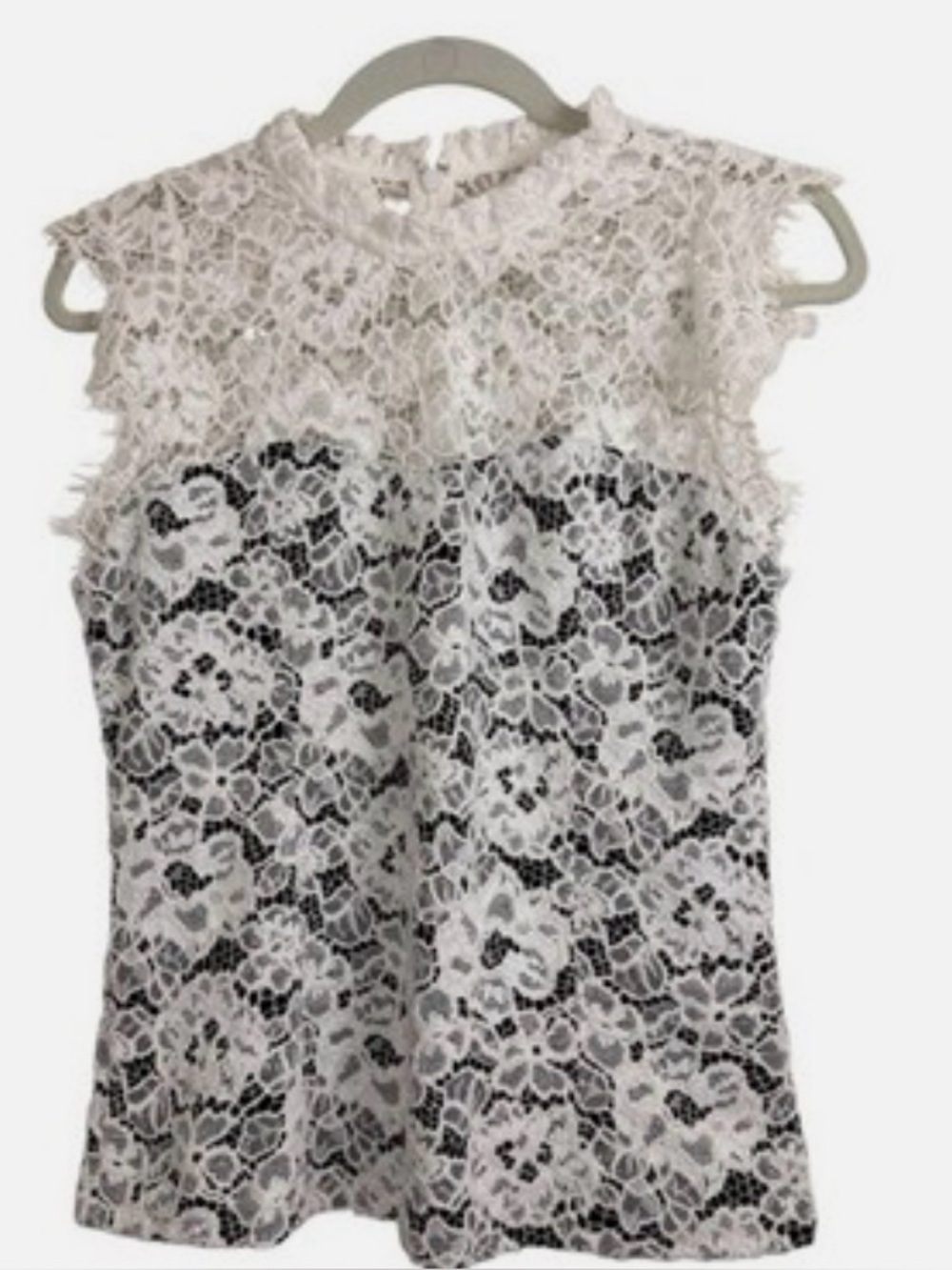 Women's Lace Shell Top - Ivory